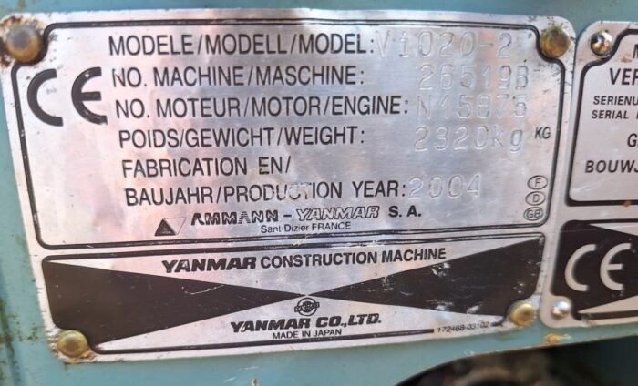 Mini-pelle Yanmar VIO20-2 – 2004 - 2,3T – Image 8